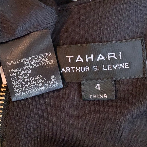 TAHARI SLEEVELESS MULTICOLOURED DRESS - Picture 8 of 8